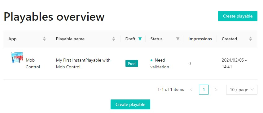 Validation step